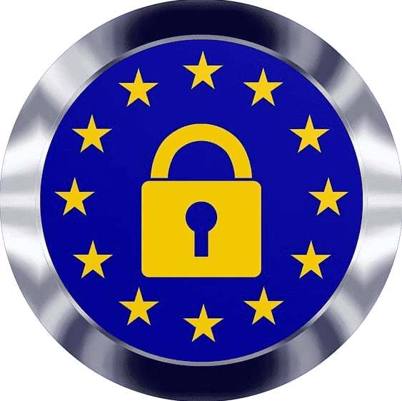 Escudo de la UE con un candando en el centro